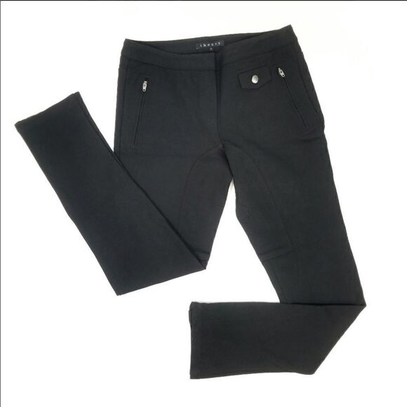 𝅺euc Theory black stretch equestrian style leggings - Picture 1 of 10